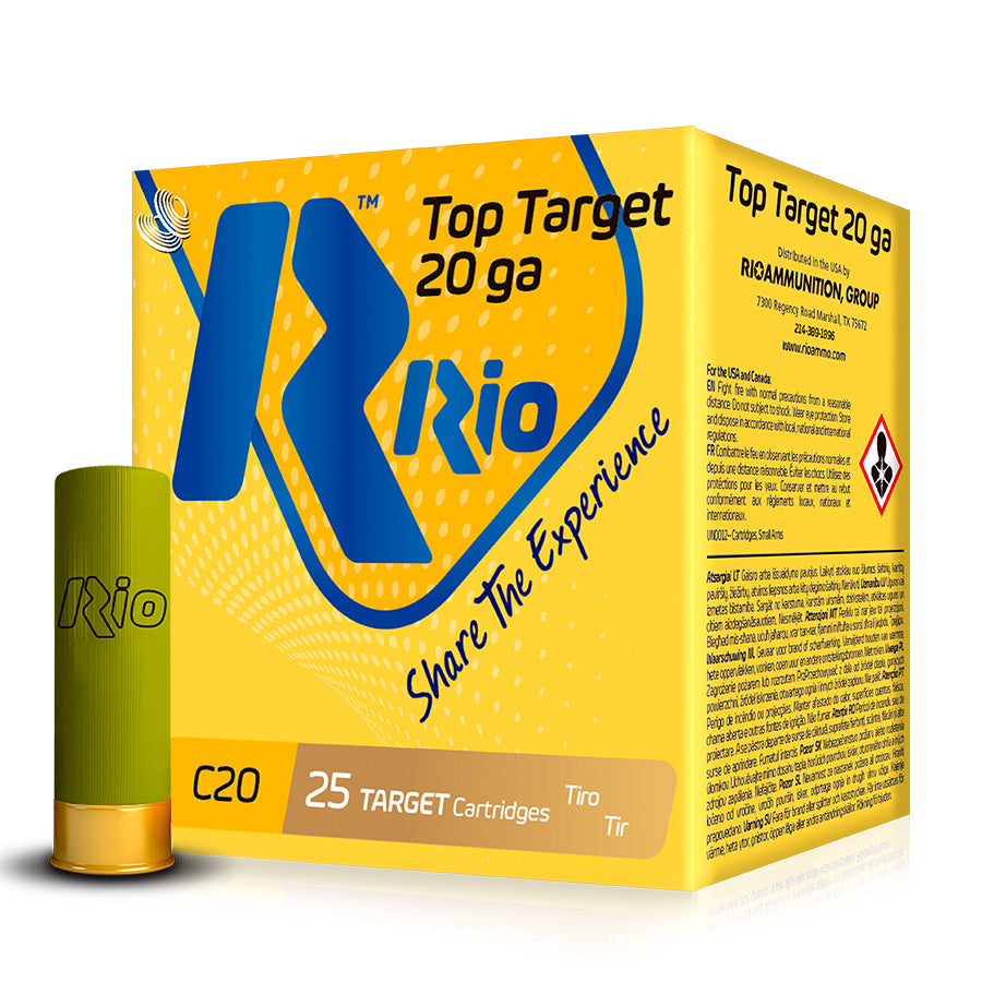 Cartuchos de caza RIO Top Target 24 gr Calibre 20