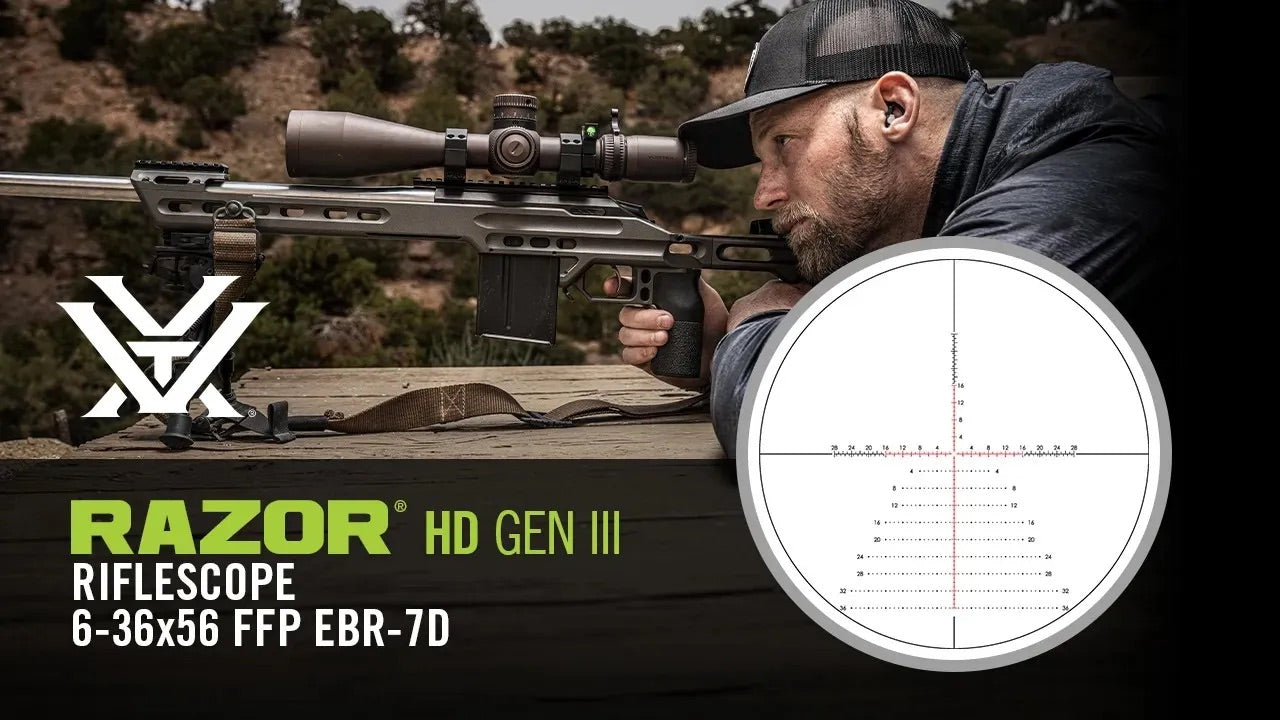 Visor rifle Vortex Razor HD Gen III 6-36x56 FFP
