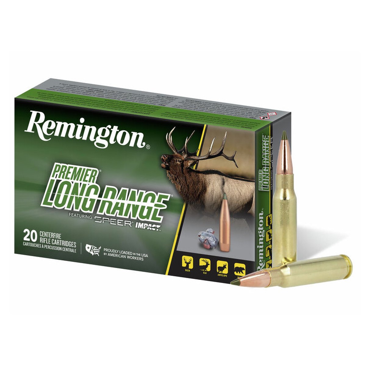Munición metálica REMINGTON PREMIER LONG RANGE Speer Impact