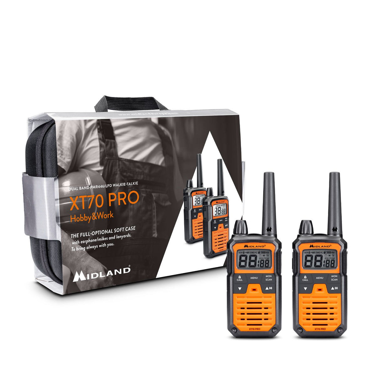 Walkie Talkie MIDLAND XT70 PRO Lazer e Profissional