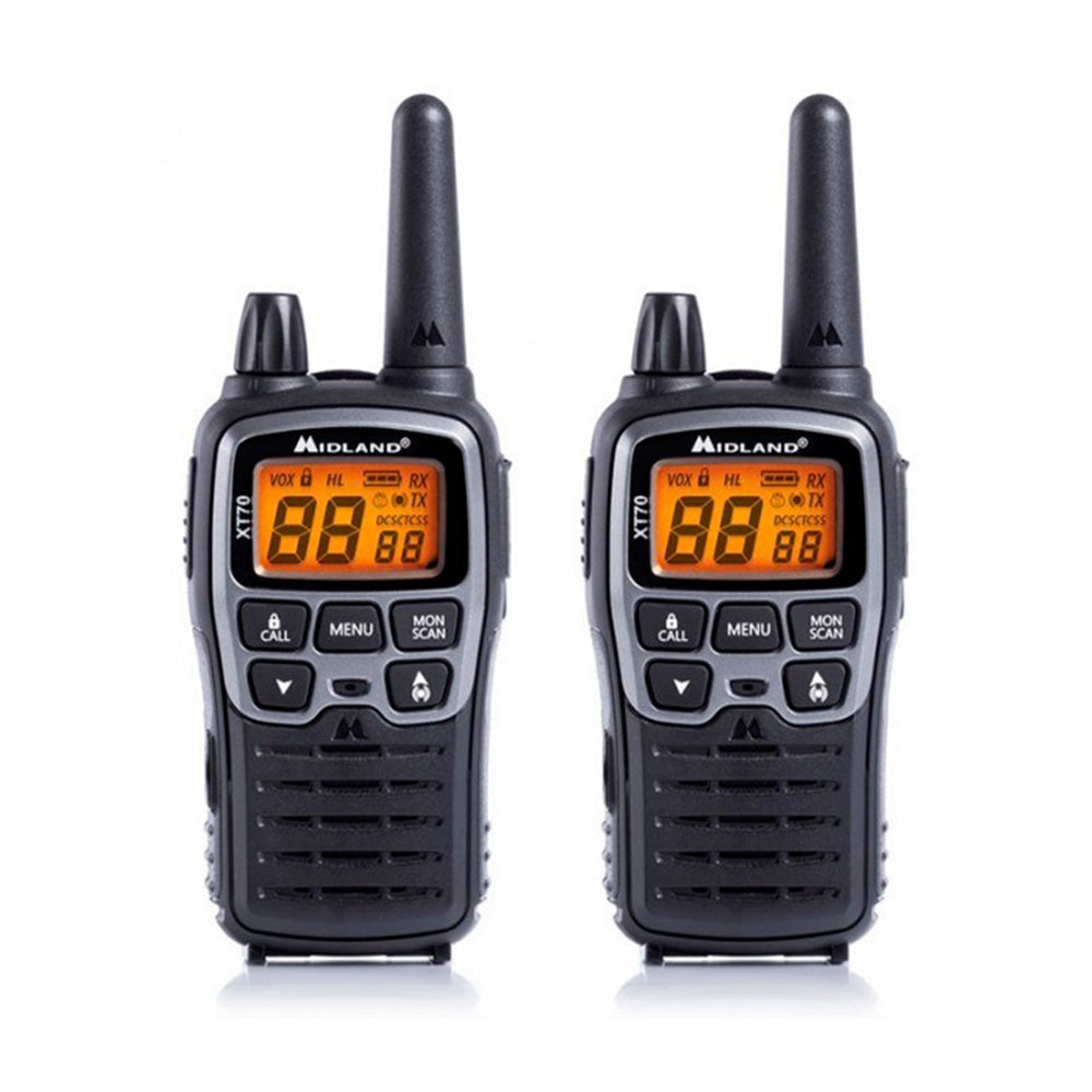Walkie Talkies MIDLAND XT-70 bibanda PMR446/ LPD conjunto