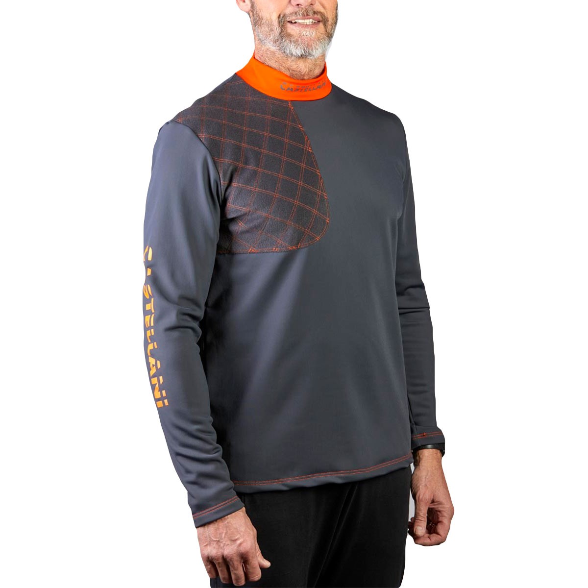 Camiseta manga larga Hydro Castellani con cuello Hombre