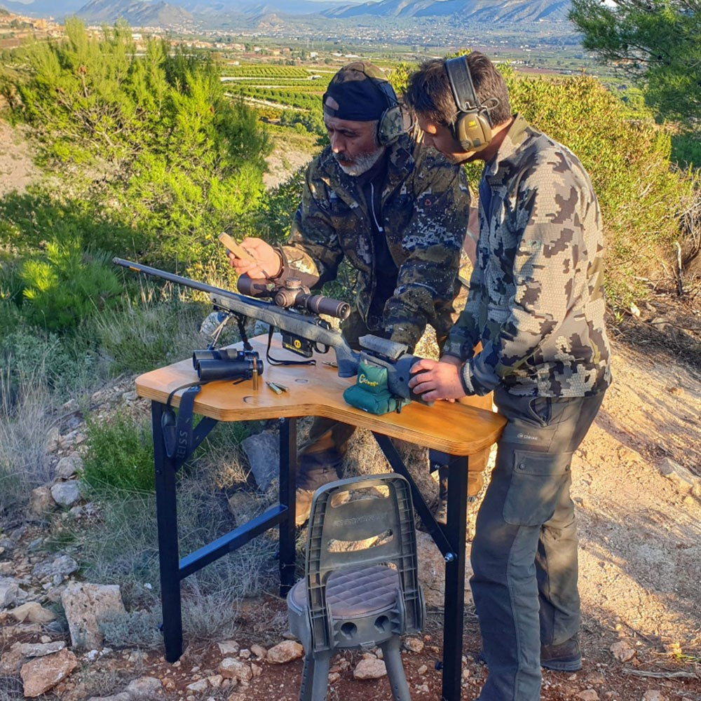 Mesa de tiro plegable El Refugio del Cazador