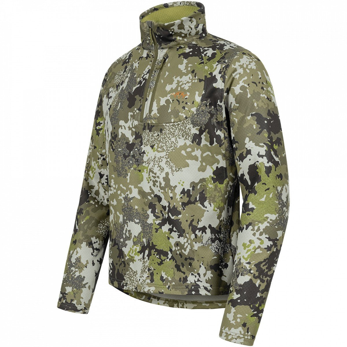 Chaqueta BLASER HunTec Camo / Verde Halfzip Drain Midlayer