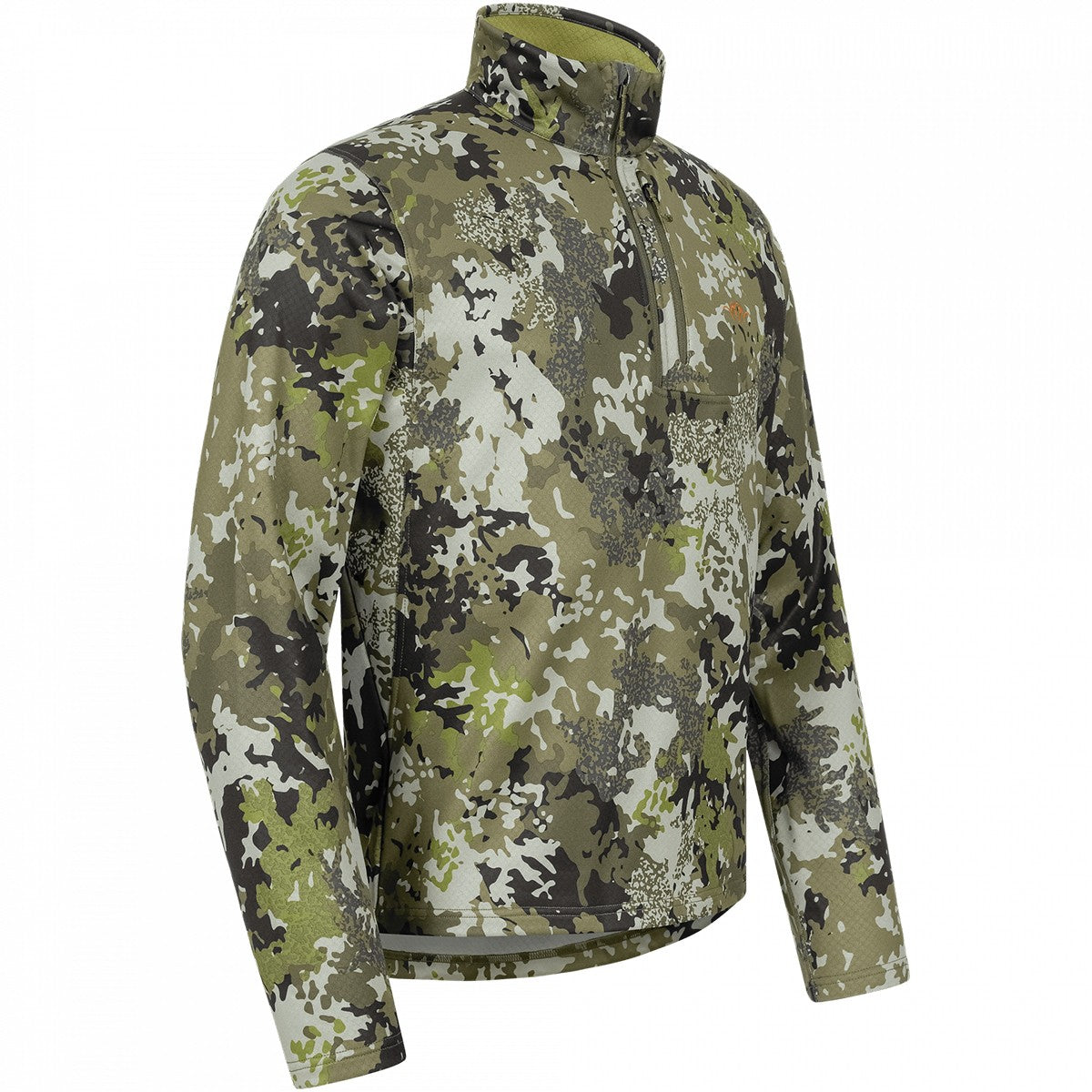 Chaqueta BLASER HunTec Camo / Verde Halfzip Drain Midlayer