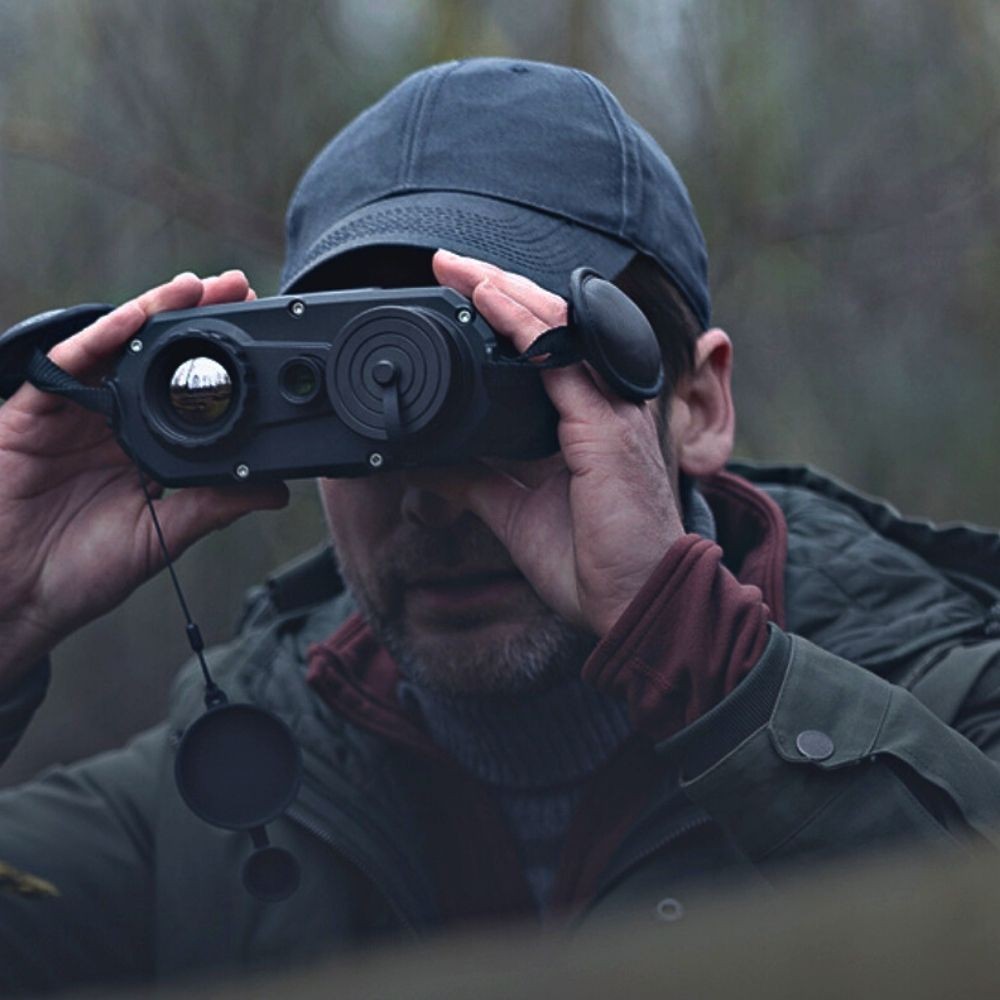 Binocular térmico Hikmicro TS16 50 mm bi-espectro + cámara óptica
