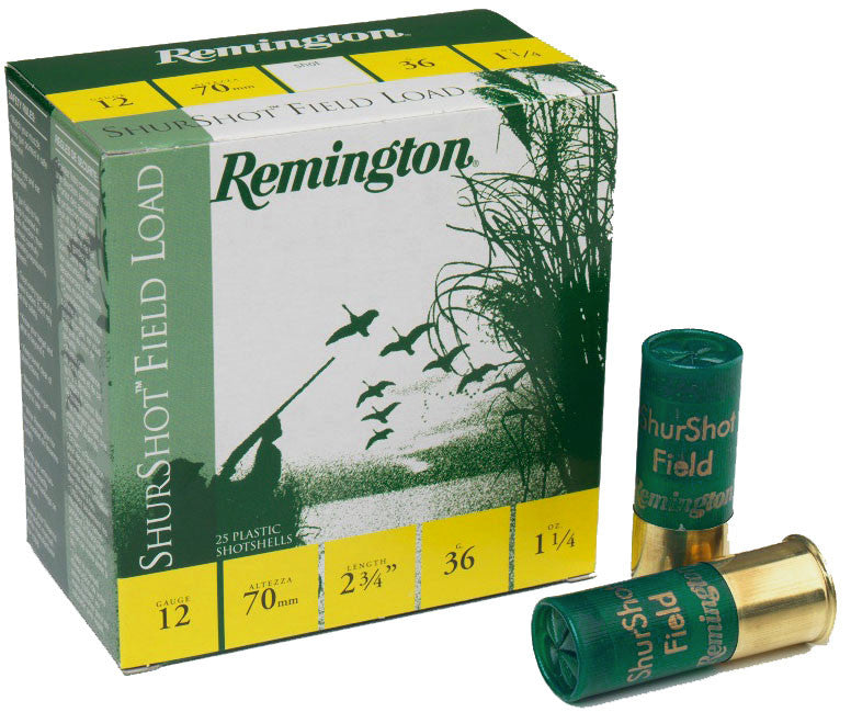 Cartuchos de caza 12/70 REMINGTON Shurshot 36gr.