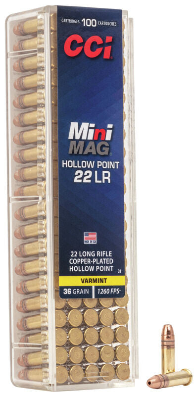 Munición CCI Mini-Mag - .22 LR - 36 grains - CPHP