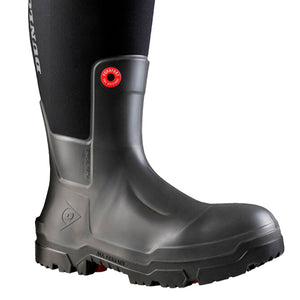 Bottes Dunlop - Tige Mollet Haut En Caoutchouc, Semelle Plate, Largeur Moyenne, à Enfiler