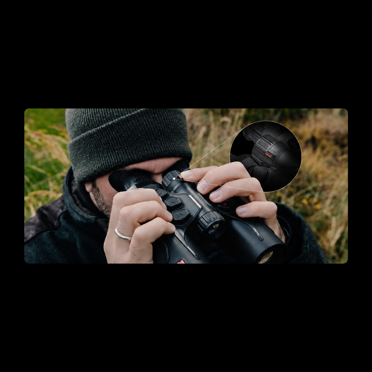 Binocular Multiespectro térmico con telémetro Hikmicro Habrok 4K HH35L 2.0 + IR 850 / 940 nm