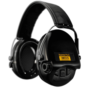 Sordin Supreme Pro-X & SUPREME PRO X Headband Textil Negro- Cup Negro-PVC