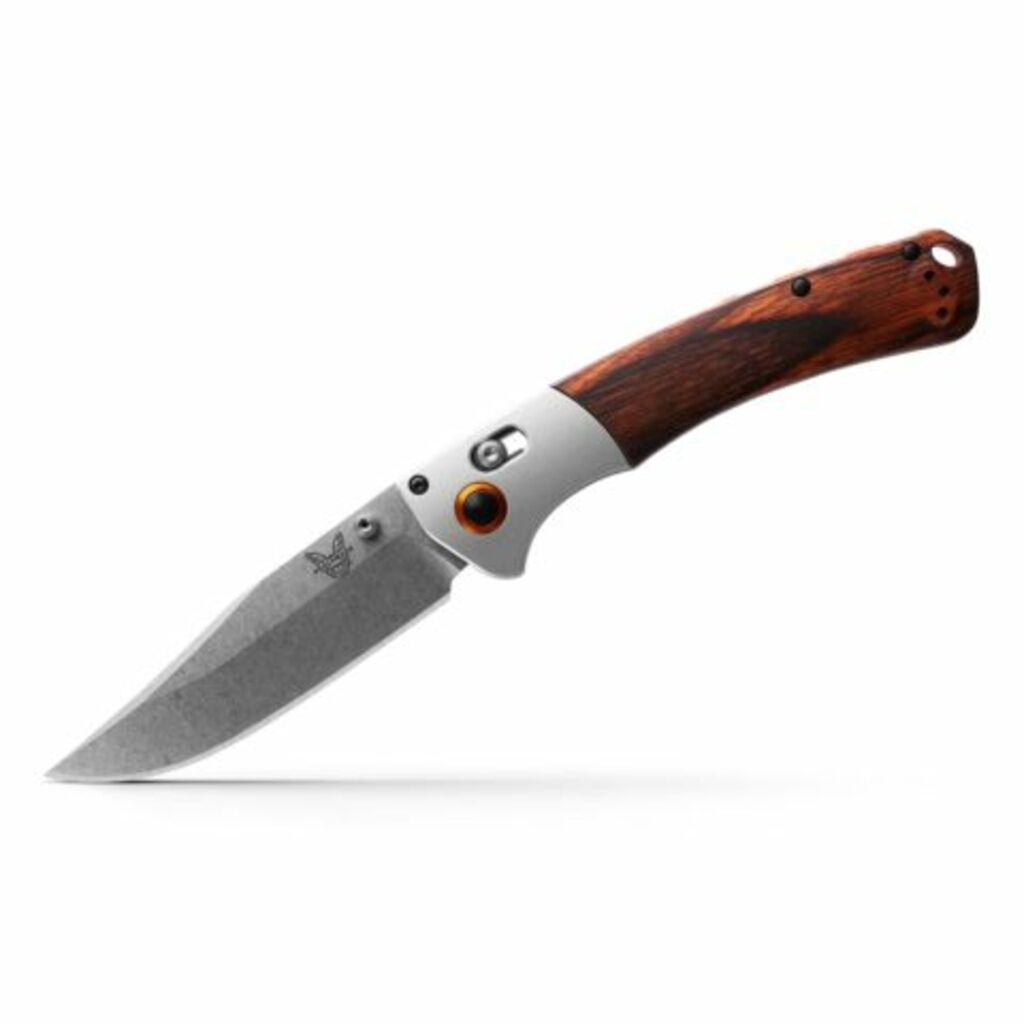 Navaja BENCHMADE Crooked River Madera Marrón