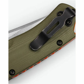 Navaja BENCHMADE Taggedout CPM S45VN G10 detalle oficial