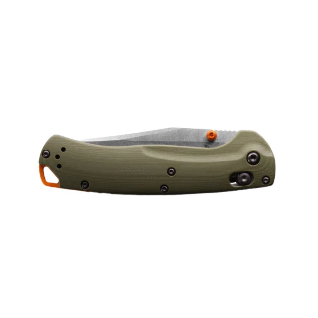 Navaja BENCHMADE Taggedout CPM S45VN G10 detalle oficial