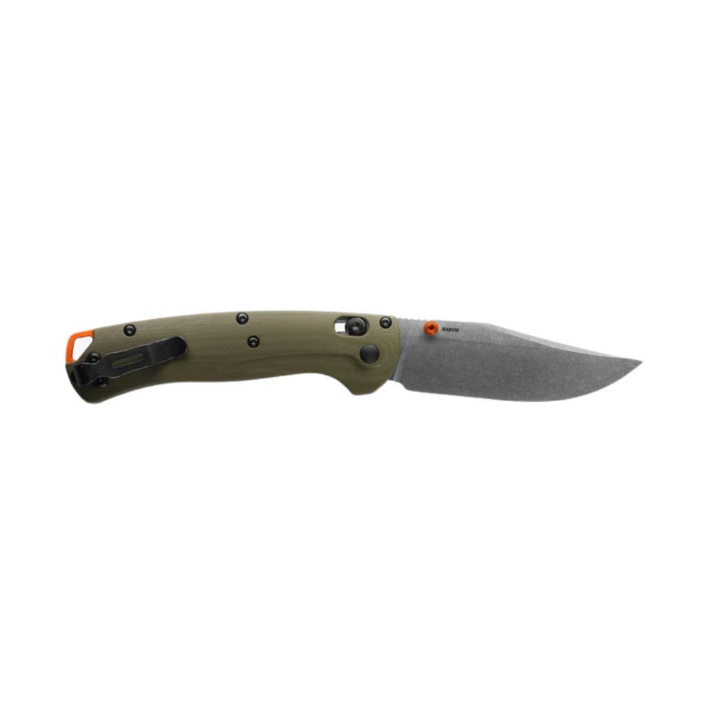 Navaja BENCHMADE Taggedout CPM S45VN G10 detalle oficial