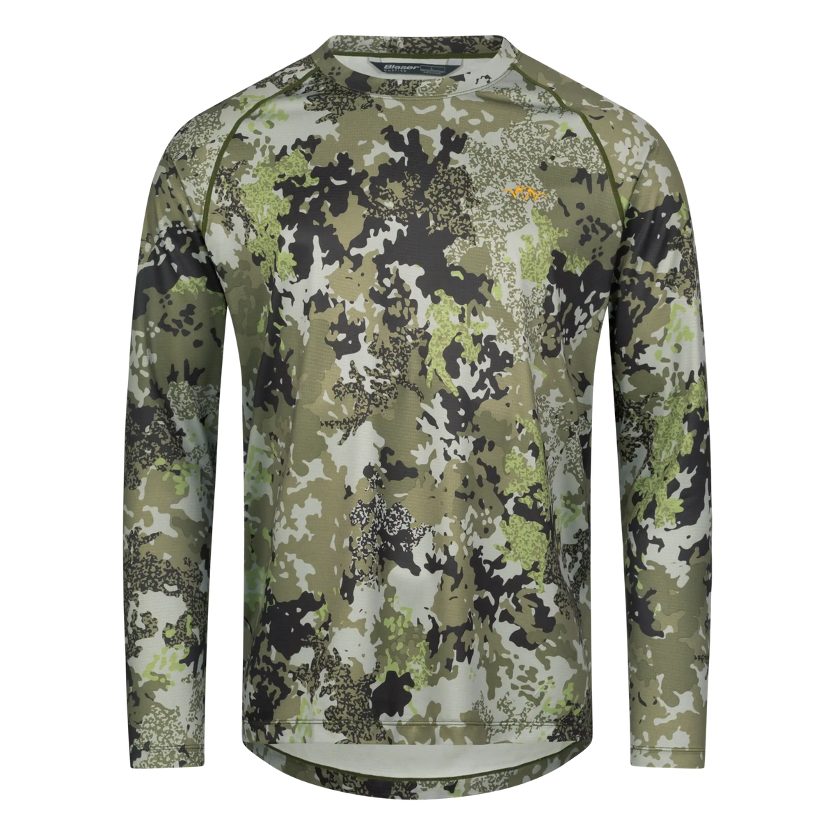 Camiseta manga larga BLASER Tech LS Shirt 23 HunTec Camo / Verde Olive