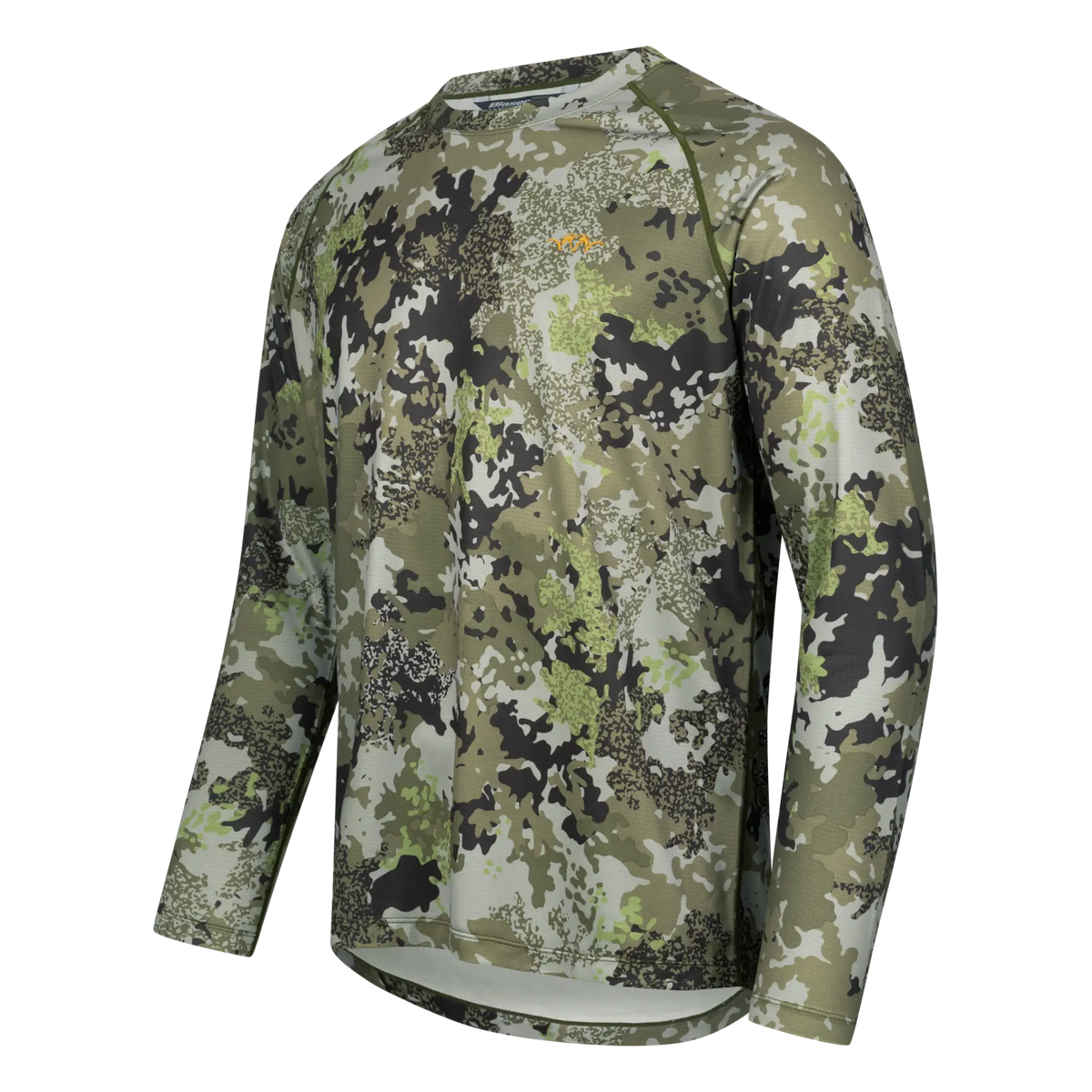 Camiseta manga larga BLASER Tech LS Shirt 23 HunTec Camo / Verde Olive