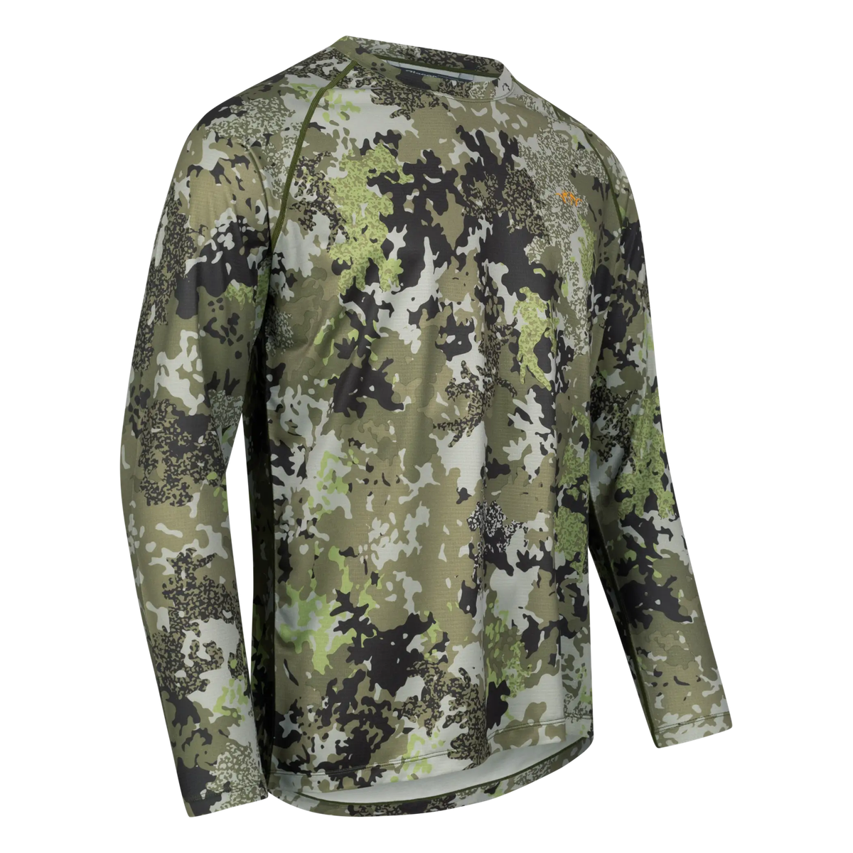 Camiseta manga larga BLASER Tech LS Shirt 23 HunTec Camo / Verde Olive