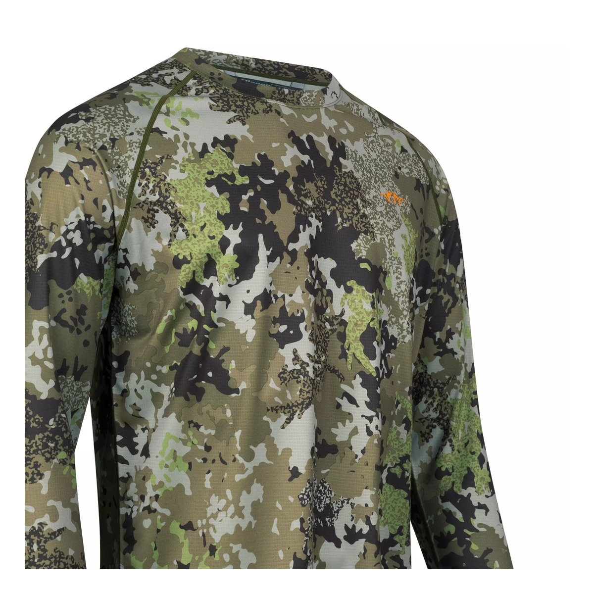 Camiseta manga larga BLASER Tech LS Shirt 23 HunTec Camo / Verde Olive
