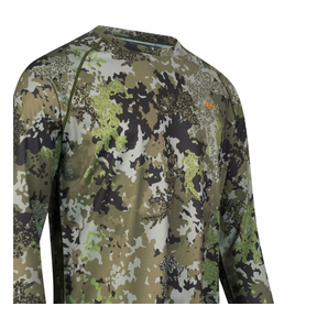Camiseta manga larga BLASER Tech LS Shirt 23 HunTec Camo / Verde Olive
