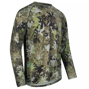 Camiseta manga larga BLASER Tech LS Shirt 23 HunTec Camo / Verde Olive