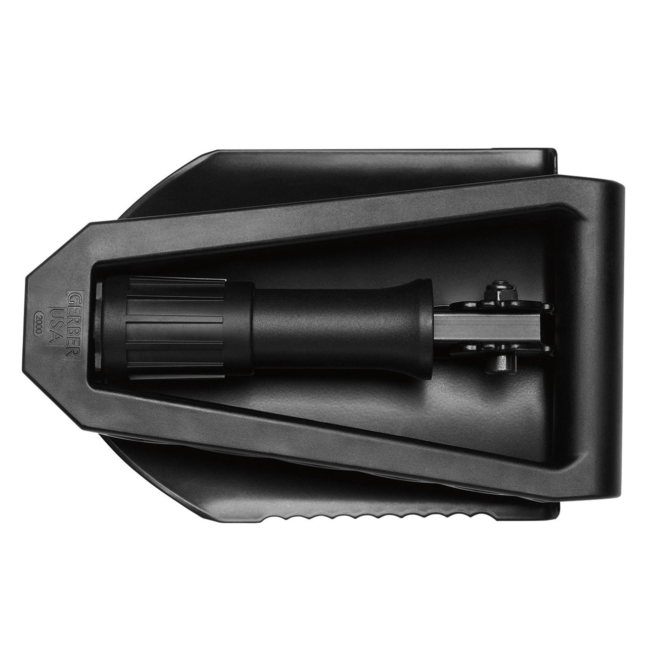 Pala plegable E-Tool filo dentado negro GERBER