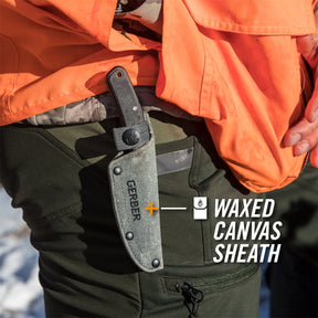 Cuchillo de caza Downwind Drop Point negro GERBER
