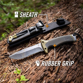 Cuchillo de supervivencia Ultimate filo mixto negro GERBER