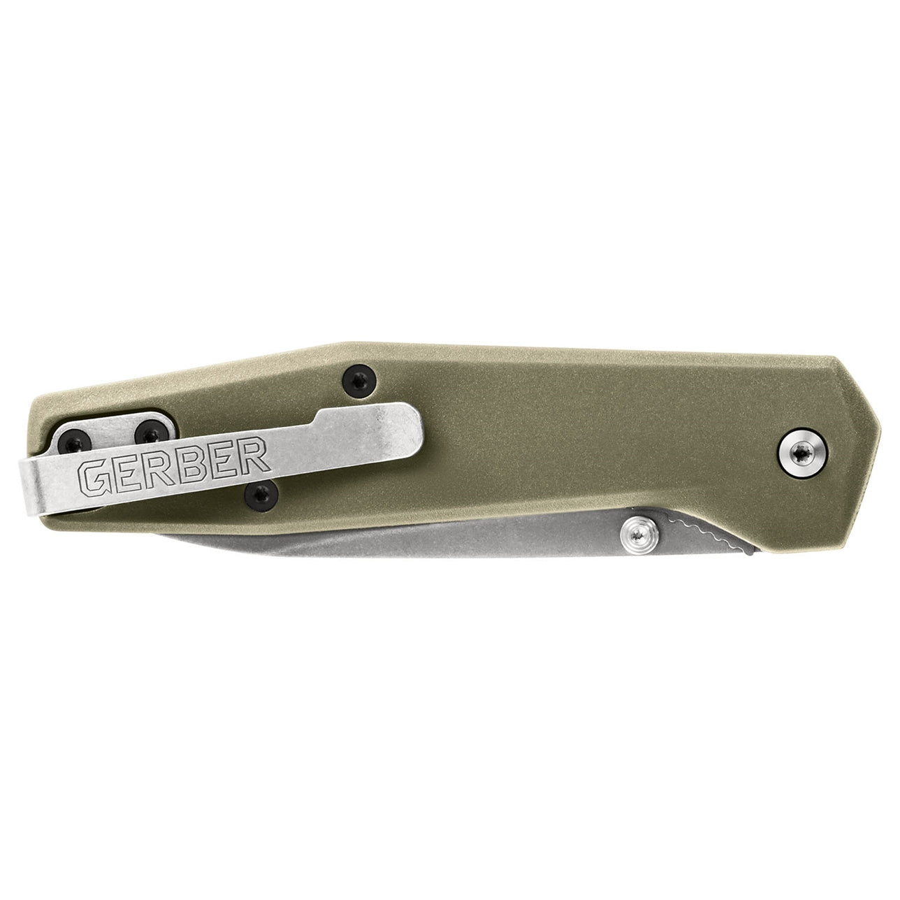 Cuchillo plegable Fuse filo liso verde salvia GERBER