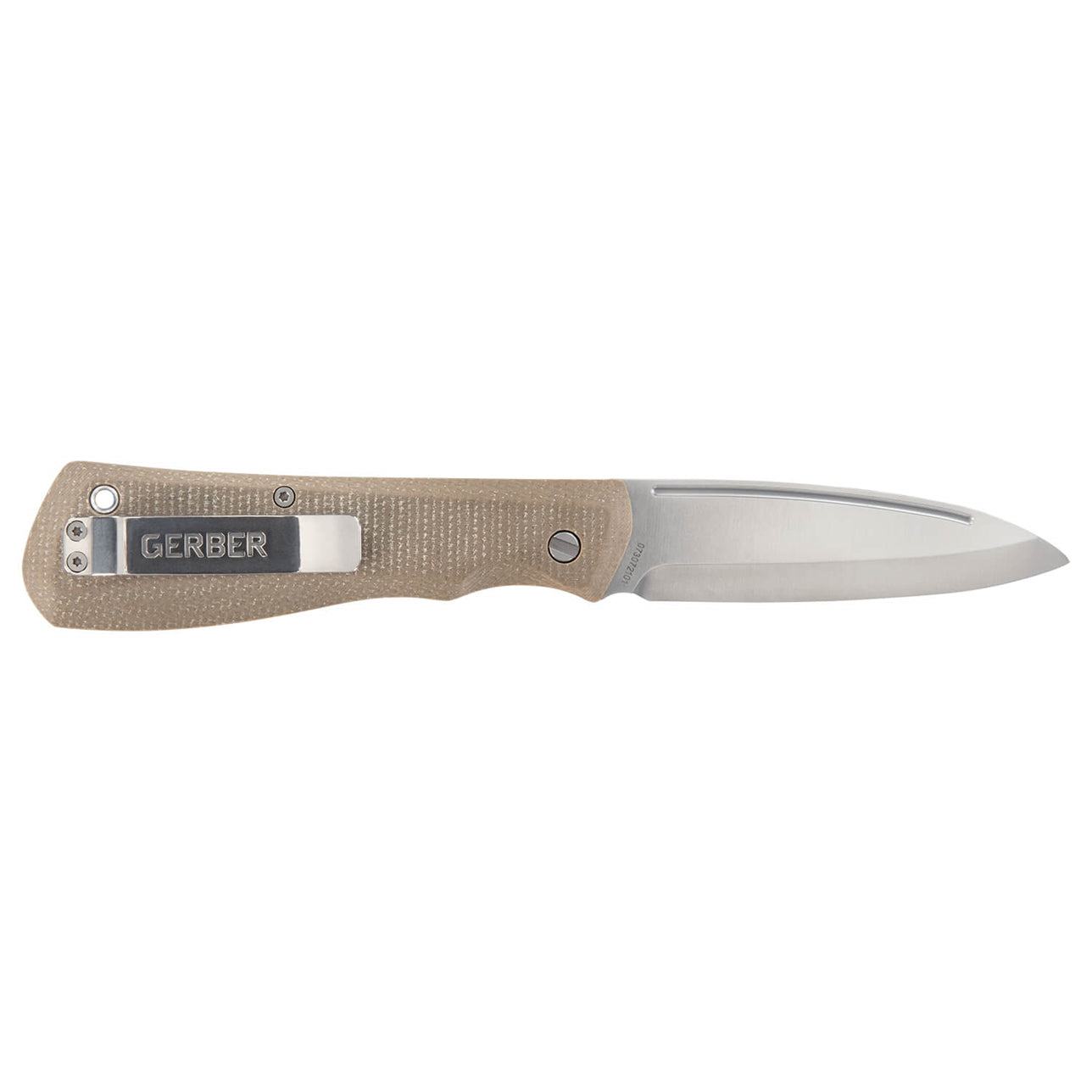 Cuchillo plegable Mansfield filo liso micarta GERBER