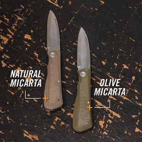 Cuchillo plegable Mansfield filo liso micarta GERBER