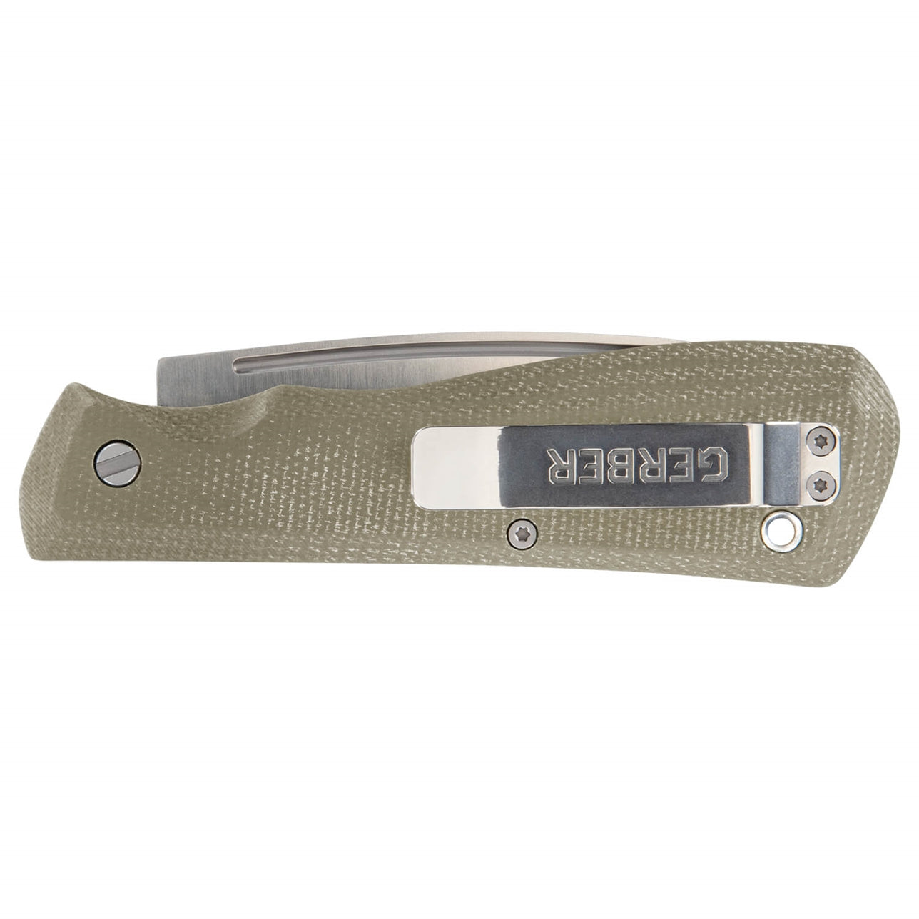 Cuchillo plegable Mansfield filo liso micarta GERBER