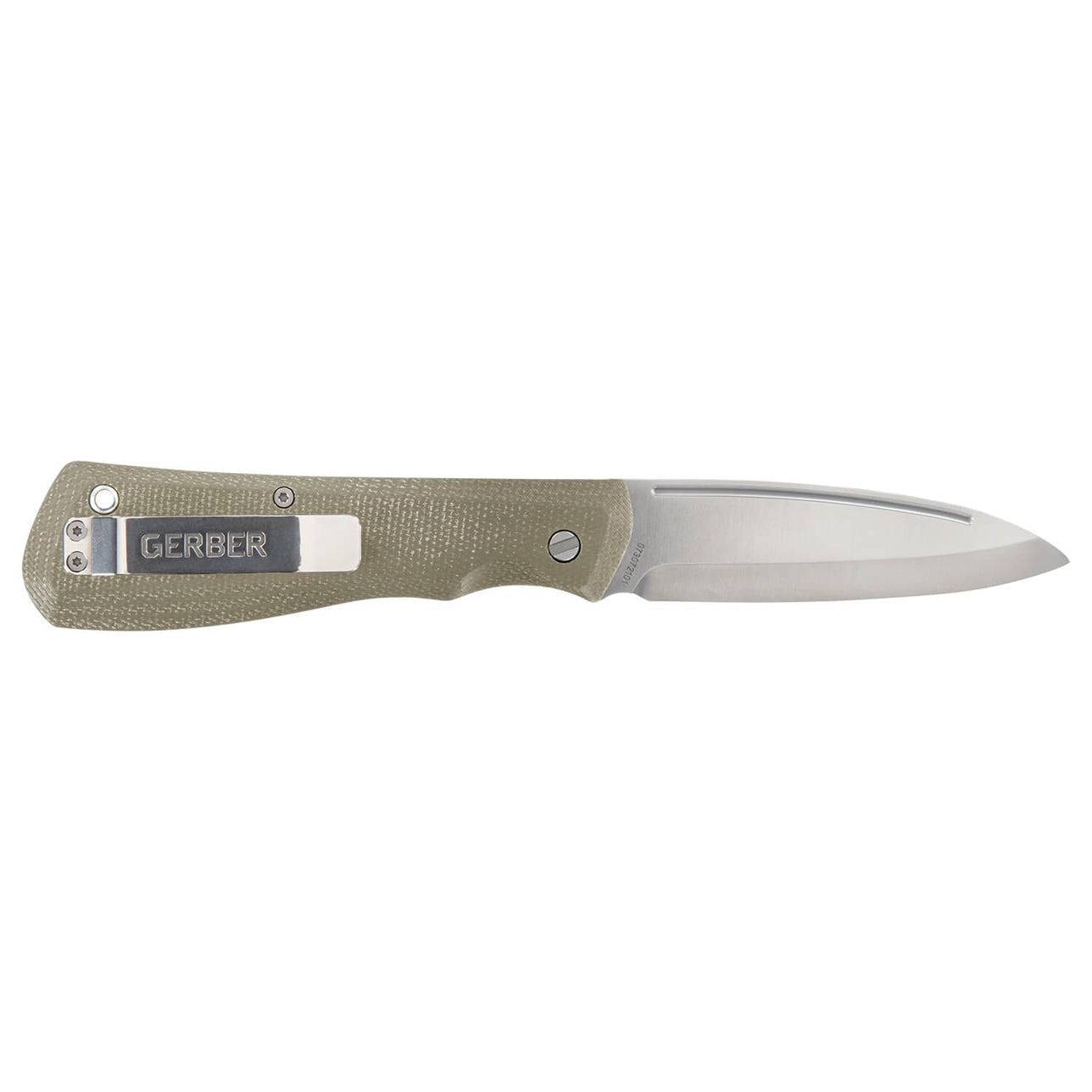 Cuchillo plegable Mansfield filo liso micarta GERBER