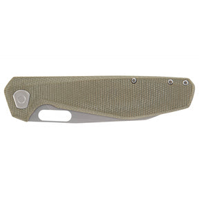 Cuchillo plegable Slimsada filo liso micarta verde oliva GERBER