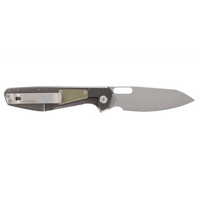Cuchillo plegable Slimsada filo liso micarta verde oliva GERBER