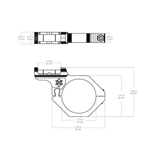 Nivel de burbuja para visor Vector Optics GenII anilla 30/34mm