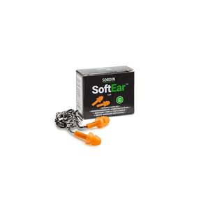 Pack 50 pares de tapones reutilizables con cordón SORDIN SoftEar Reusable Corded