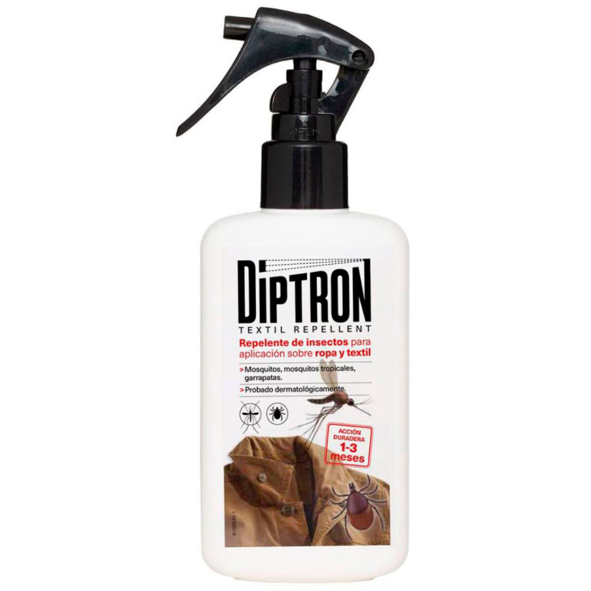 Spray Textil Repelente DIPTRON Mosquitos y Garrapatas 100 ml