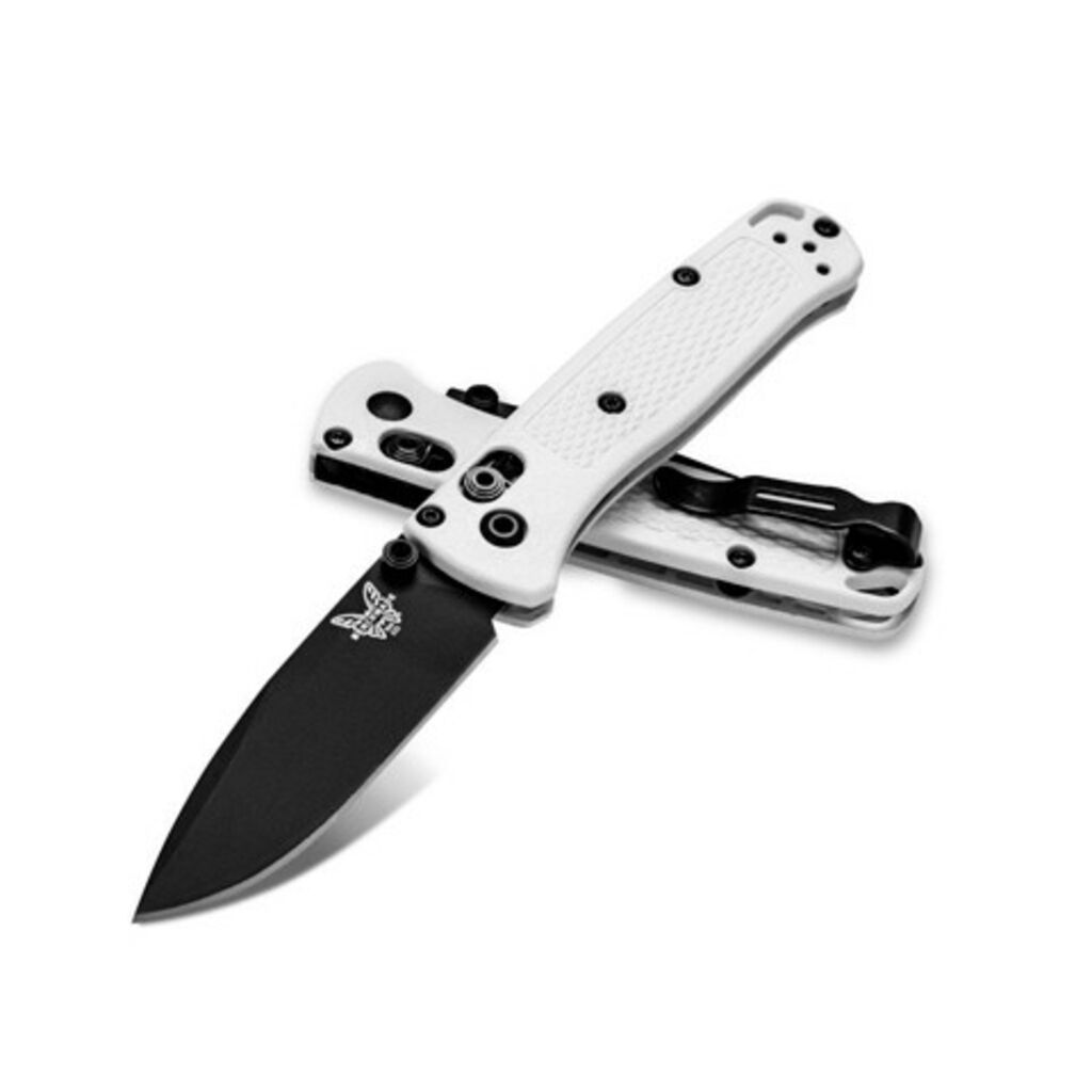Navaja BENCHMADE Mini Bugout Grivory® Blanco