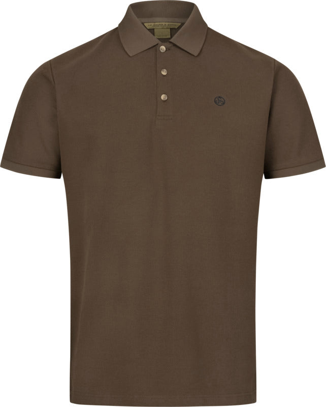 Polo SAUER 23 para hombre – Choc chocolate