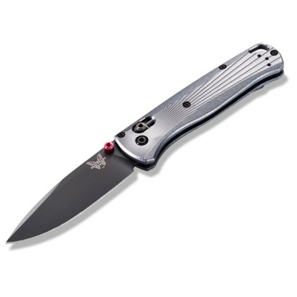 Navaja BENCHMADE Bugout Aluminio Gris detalle oficial