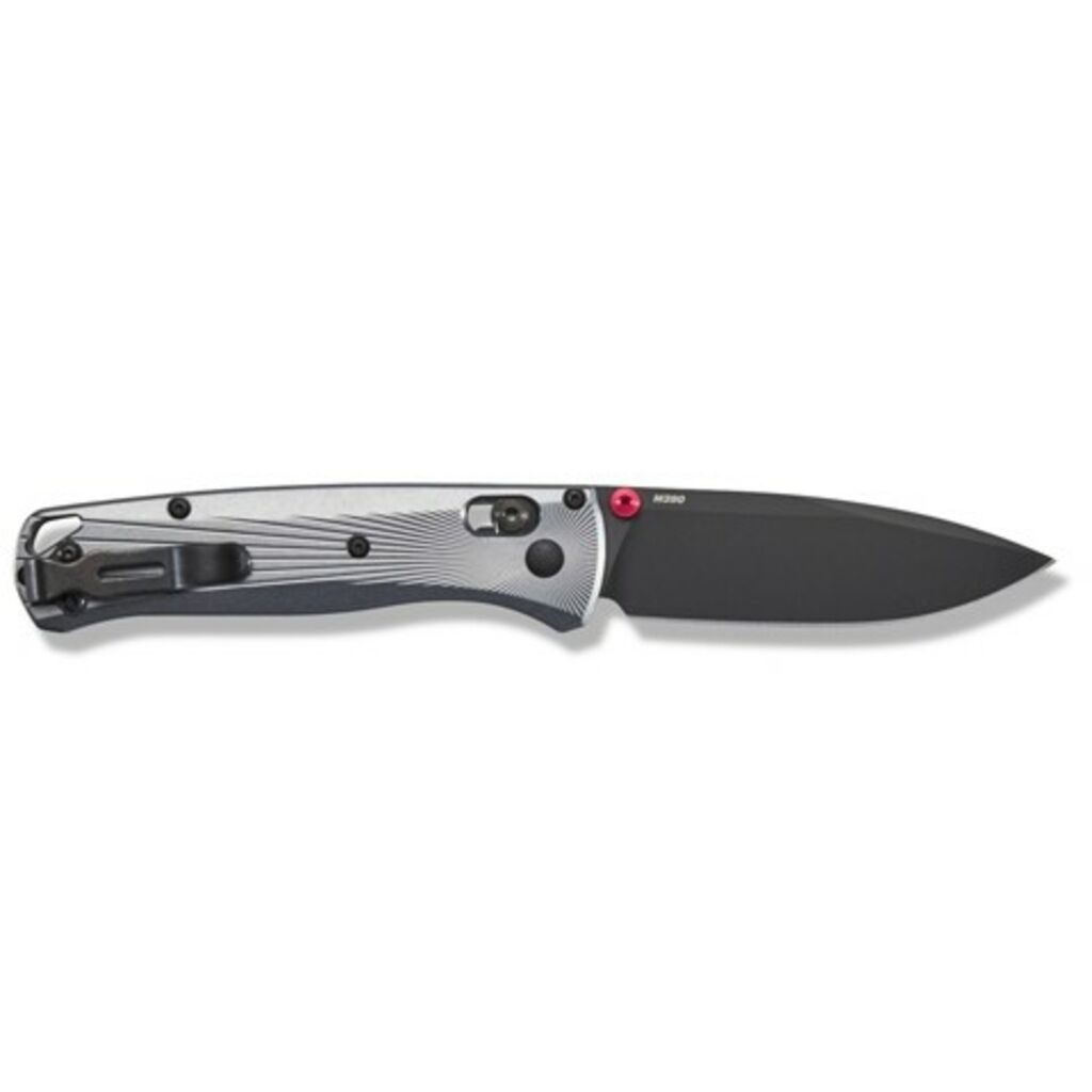 Navaja BENCHMADE Bugout Aluminio Gris detalle oficial