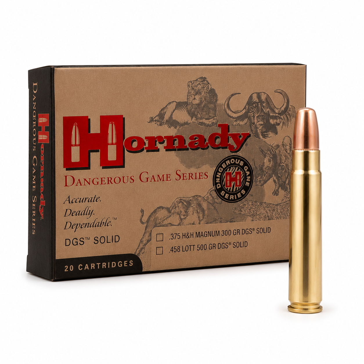Munición HORNADY Dangerous Game DGS sólida