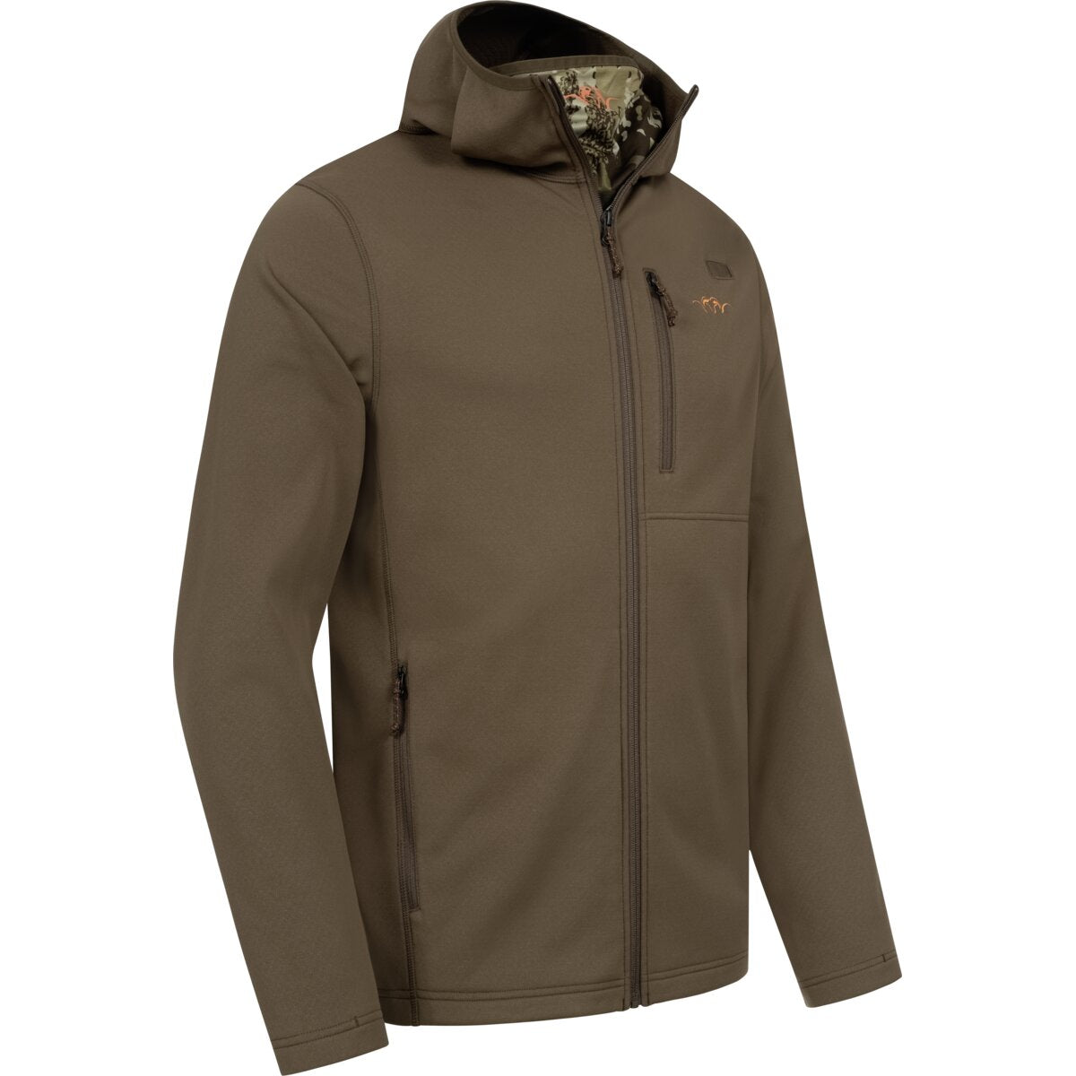 Sudadera con capucha BLASER Drain FZ para hombre – Dbrn marrón oscuro – vista 12