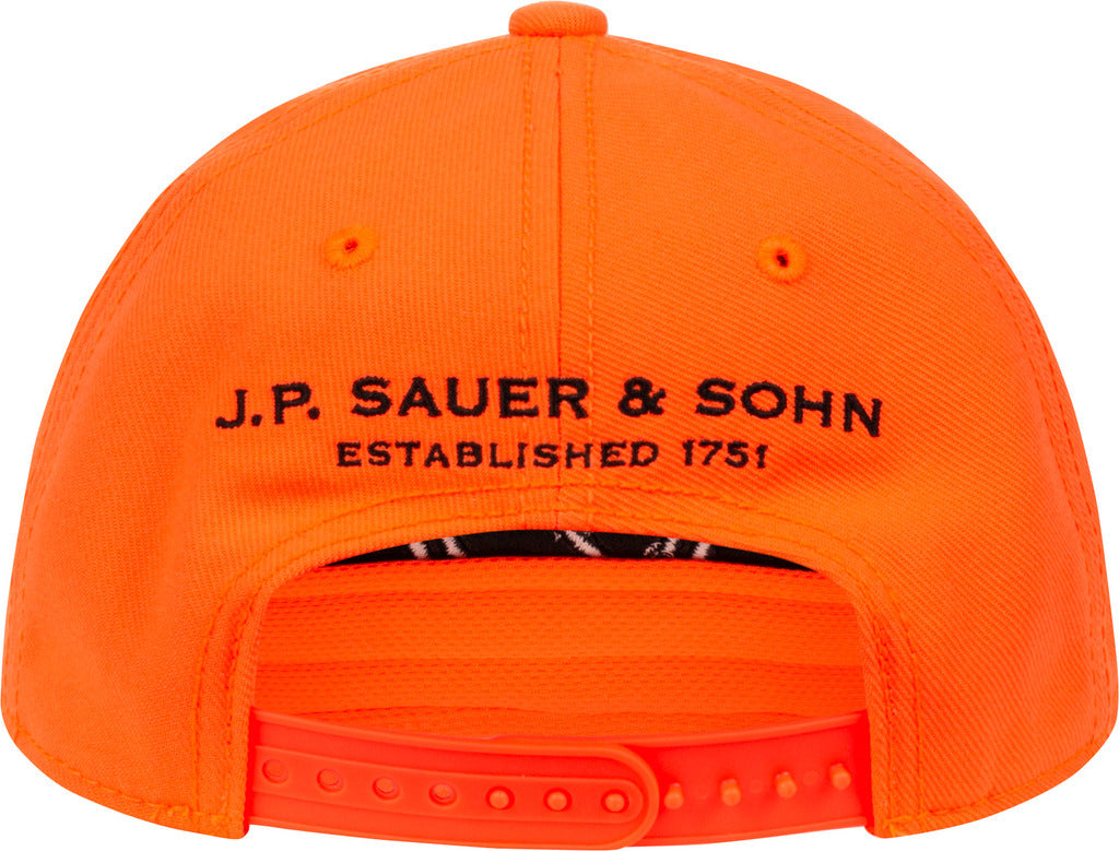 Gorra infantil SAUER – Puor pure naranja alta visibilidad – vista 4