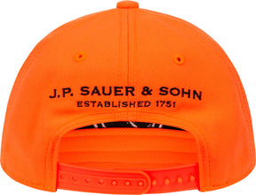 Gorra infantil SAUER – Puor pure naranja alta visibilidad – vista 4