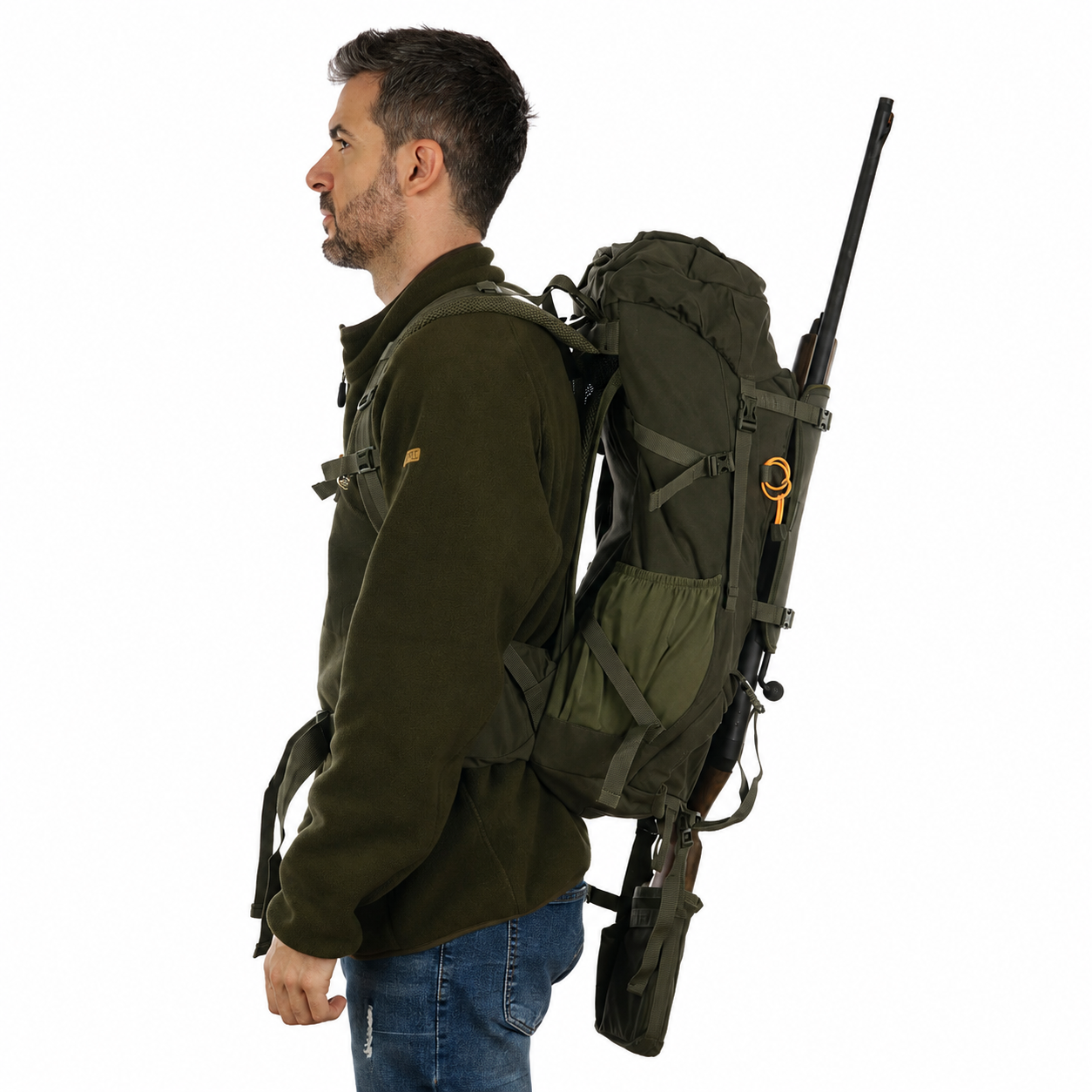 Mochila Browning Hybrid Verde 35 L com banco