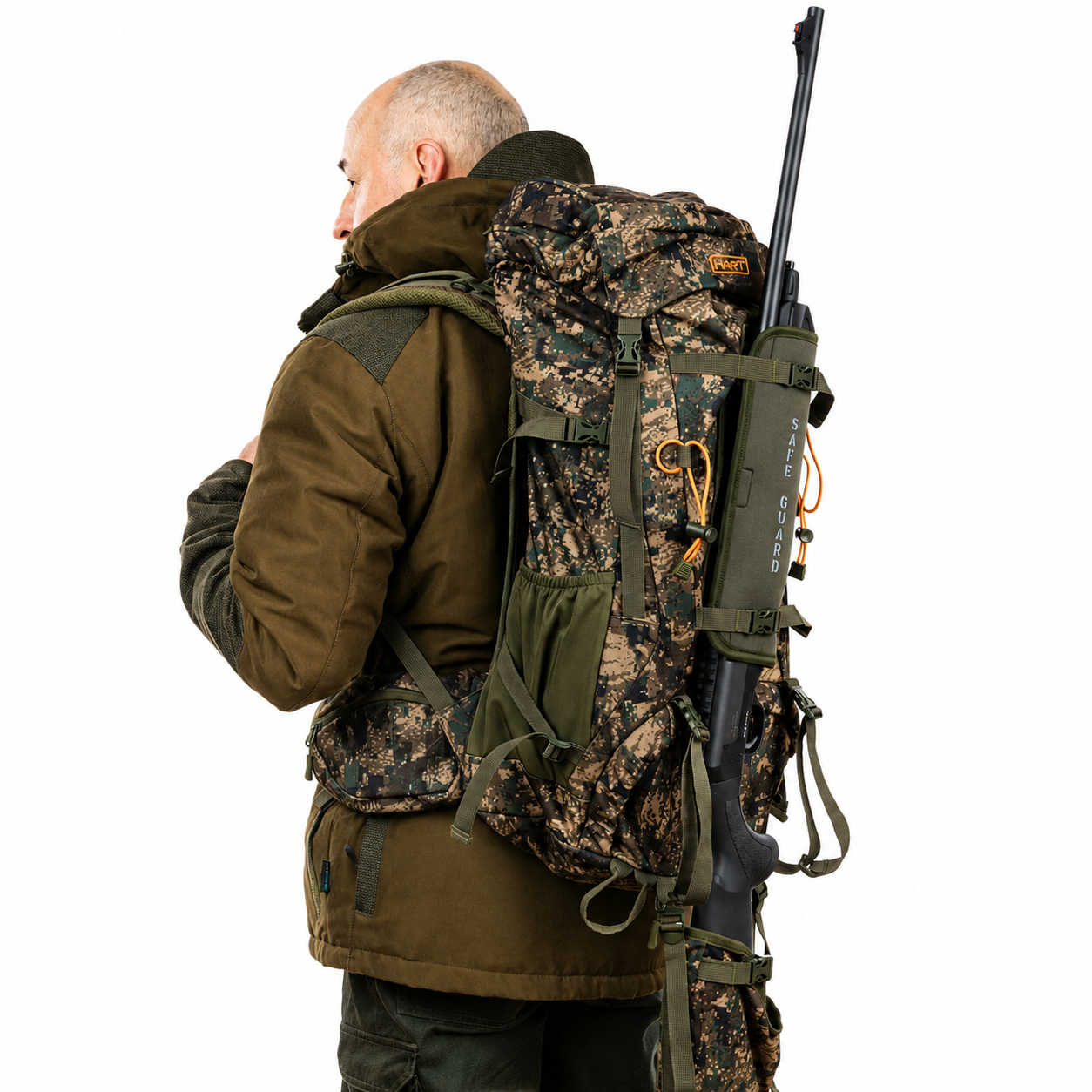 Mochila Browning Hybrid Verde 35 L com banco