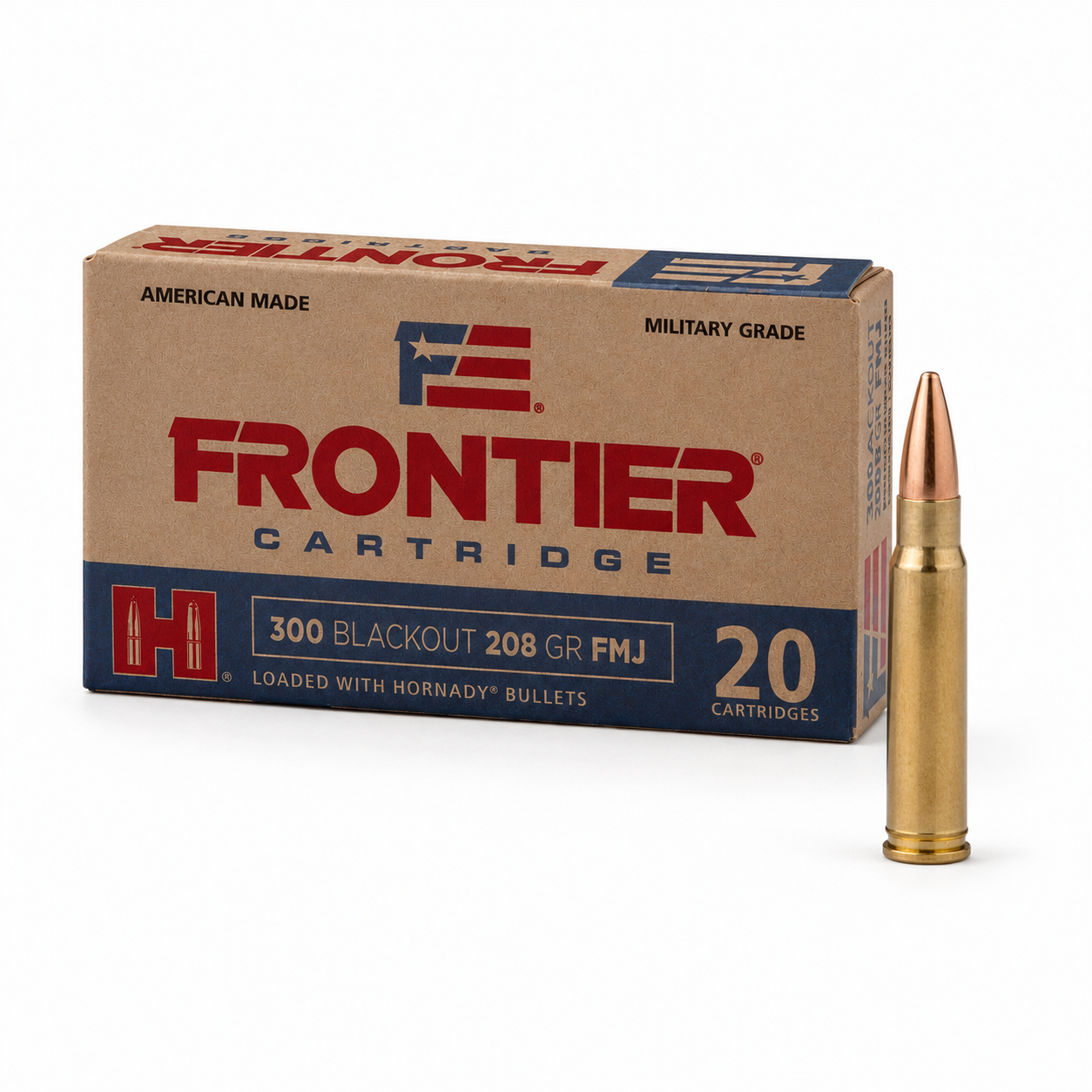 Munición de tiro HORNADY Frontier FMJ subsónica