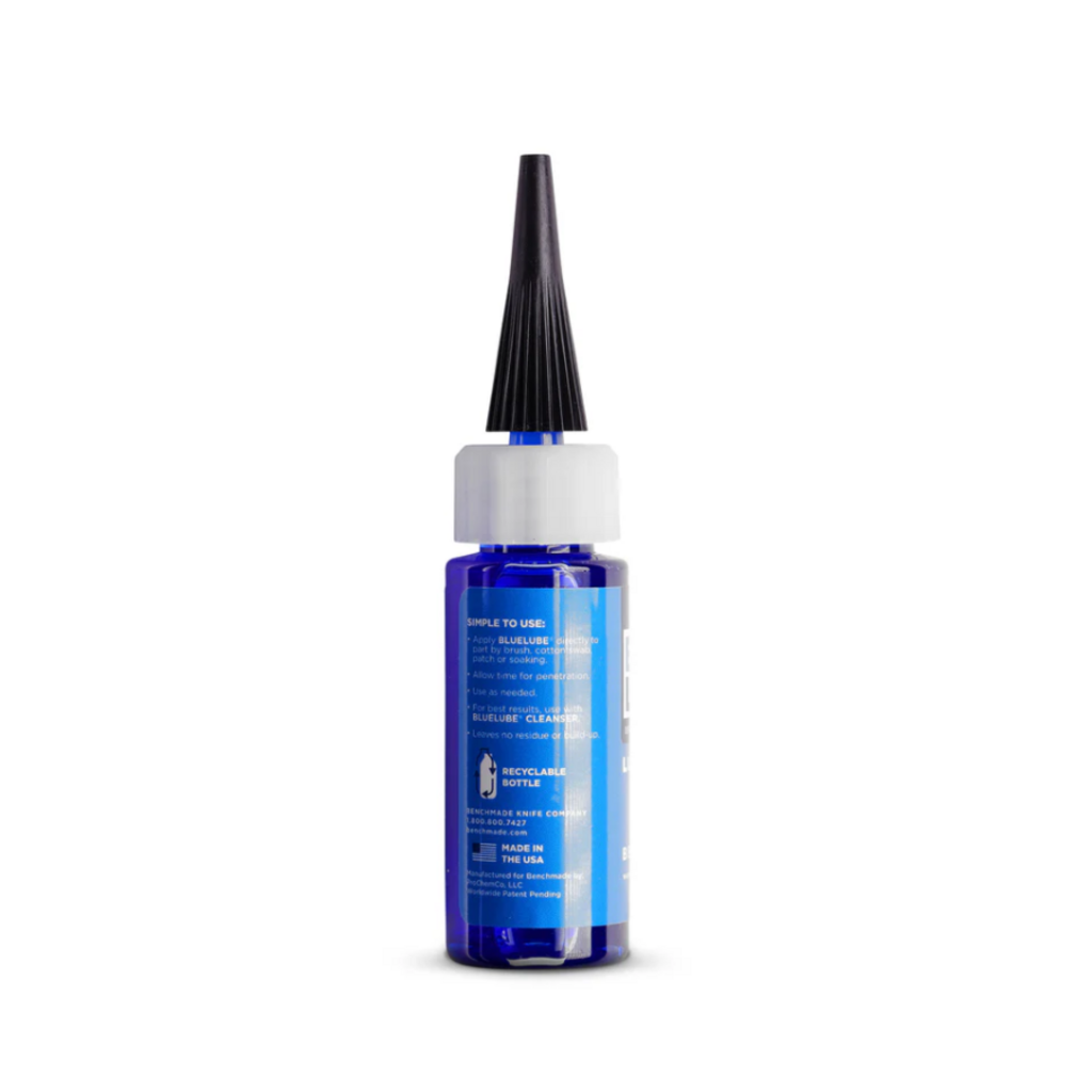 Lubricante BENCHMADE Bluelube® detalle oficial
